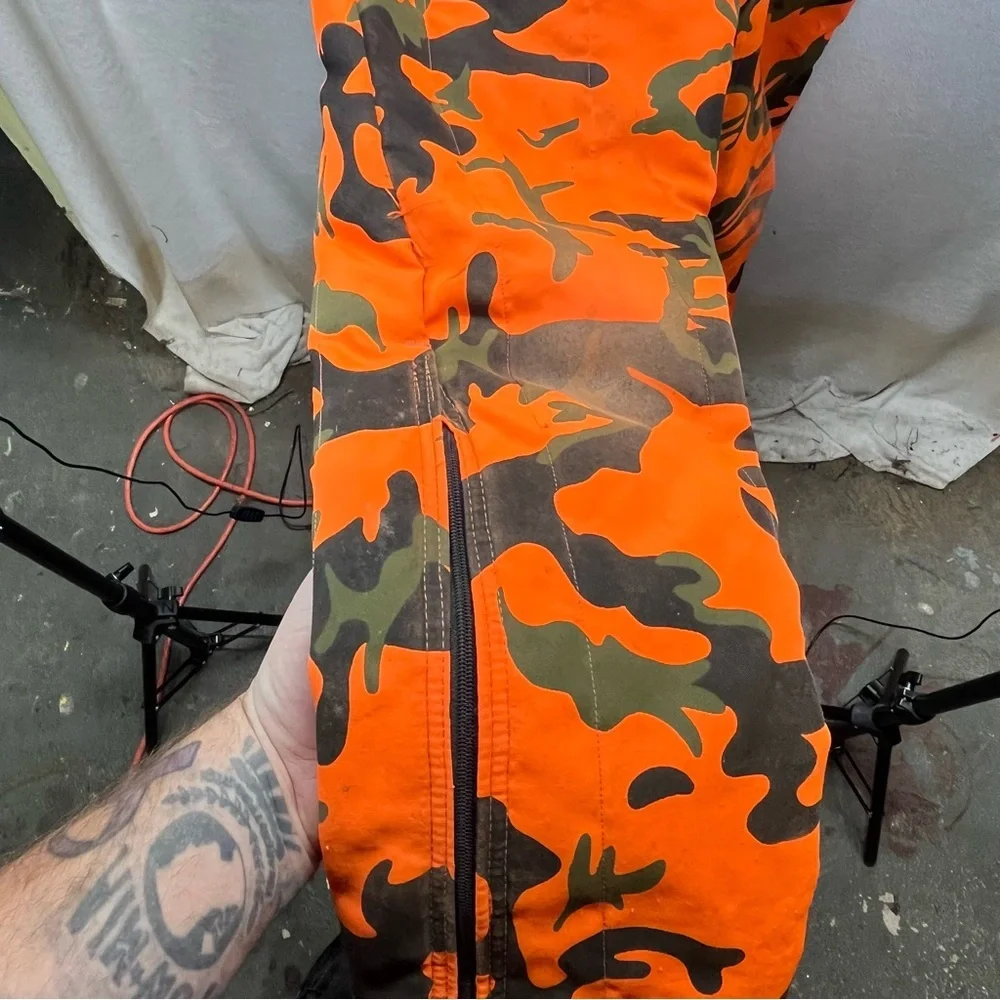 SafTBak Orange Camo Hunting Overalls Boys L Hunt‎ outdoors Winter